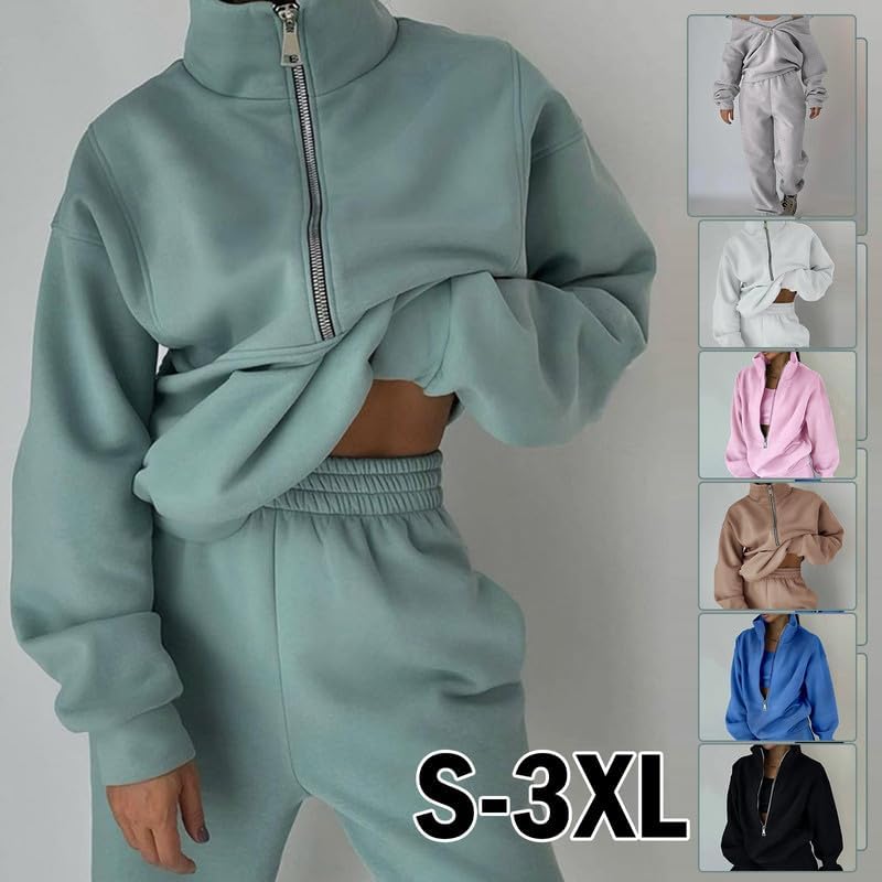 Tracksuit Women's Full Set Lounge Wear Sets 2 Piece Ladies Fleece Tracksuits.