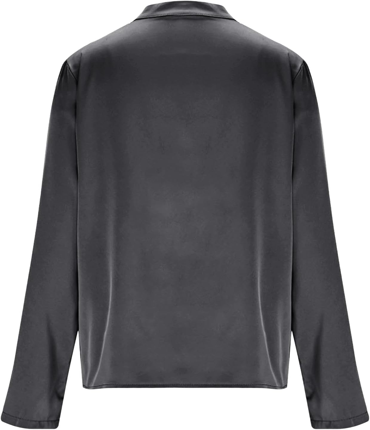 Elegant satin tops for women i – long sleeve, V-neck, pleated or wrap style, perfect for office, parties, casual wear.