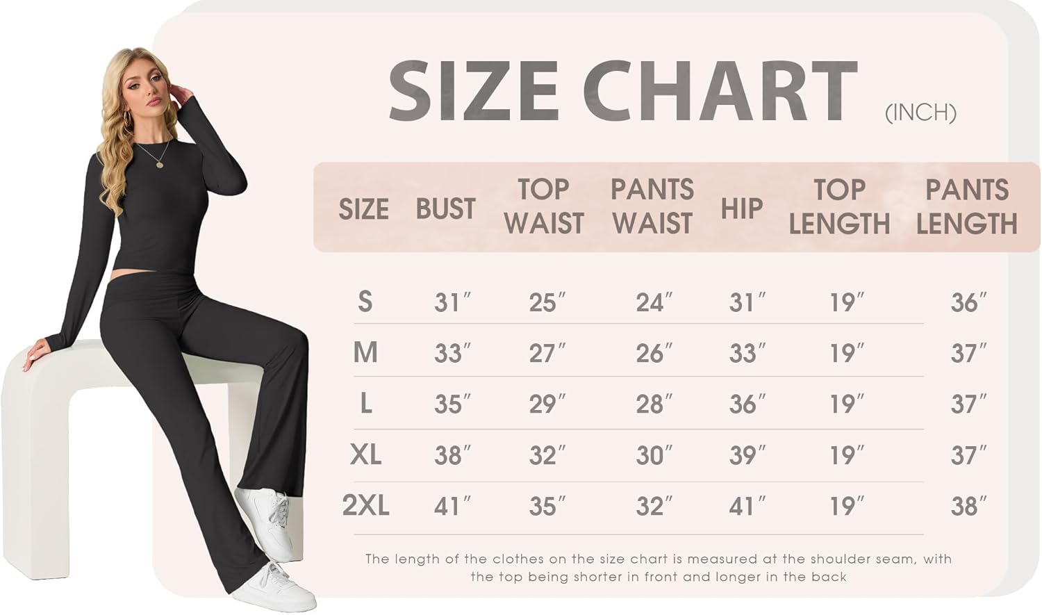 Two Piece Outfit Women 2-Piece Lounge Sets for Women.