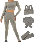 Seamless Tracksuit for Women,2/3Pcs Outfits Workout Joggers Yoga Gym Sportswear Leggings and Stretch Sports Bra Jumpsuits Clothes Sets.