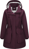 Outdoor Ventures Women’s Waterproof Parka – long hooded winter jacket with windproof, warm insulation, perfect for hiking, travel, and everyday outdoor wear.