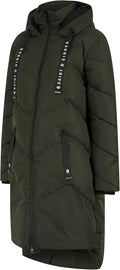 Women'S 'Newby' Hooded Longline Quilted Puffer Coat