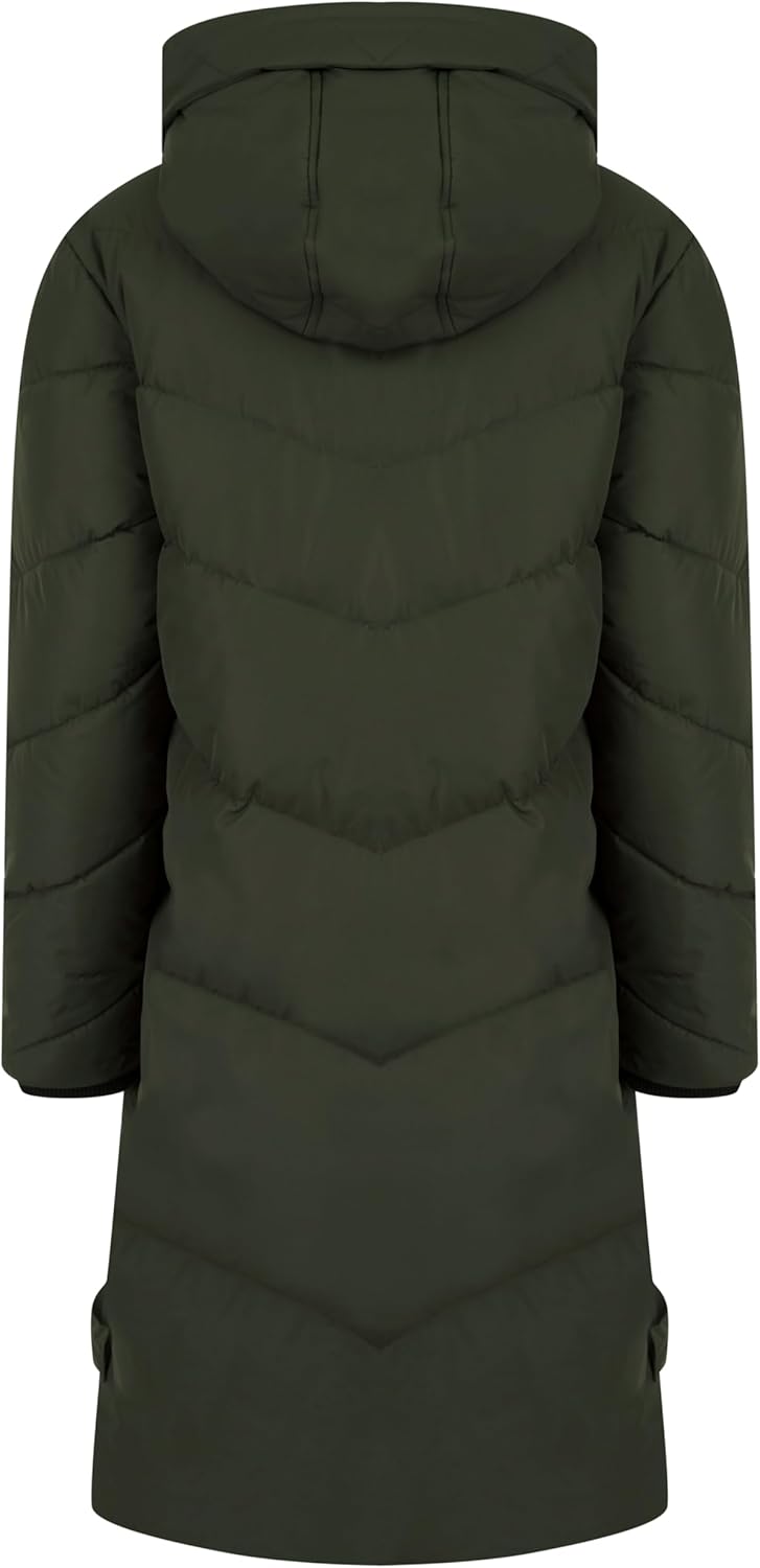 Women'S 'Newby' Hooded Longline Quilted Puffer Coat