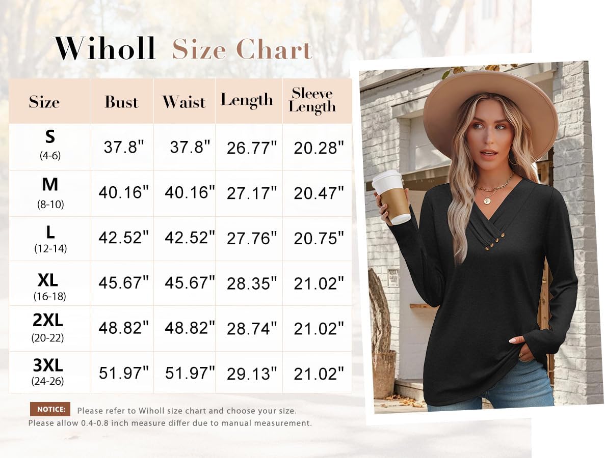 Ladies Jumpers Long Sleeve Tops Women Lightweight V Neck Ladies Tunic.