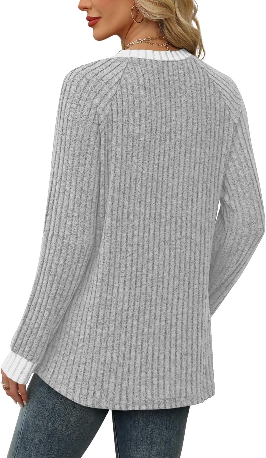Long Sleeve Tops Women Lightweight Jumpers Ladies.