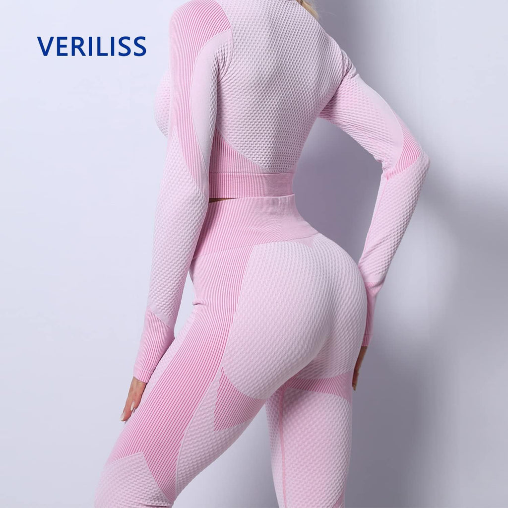Tracksuit for Women,3Pcs Outfits Workout Joggers Yoga Gym Sportswear Leggings and Stretch Sports Bra Jumpsuits Clothes Sets.
