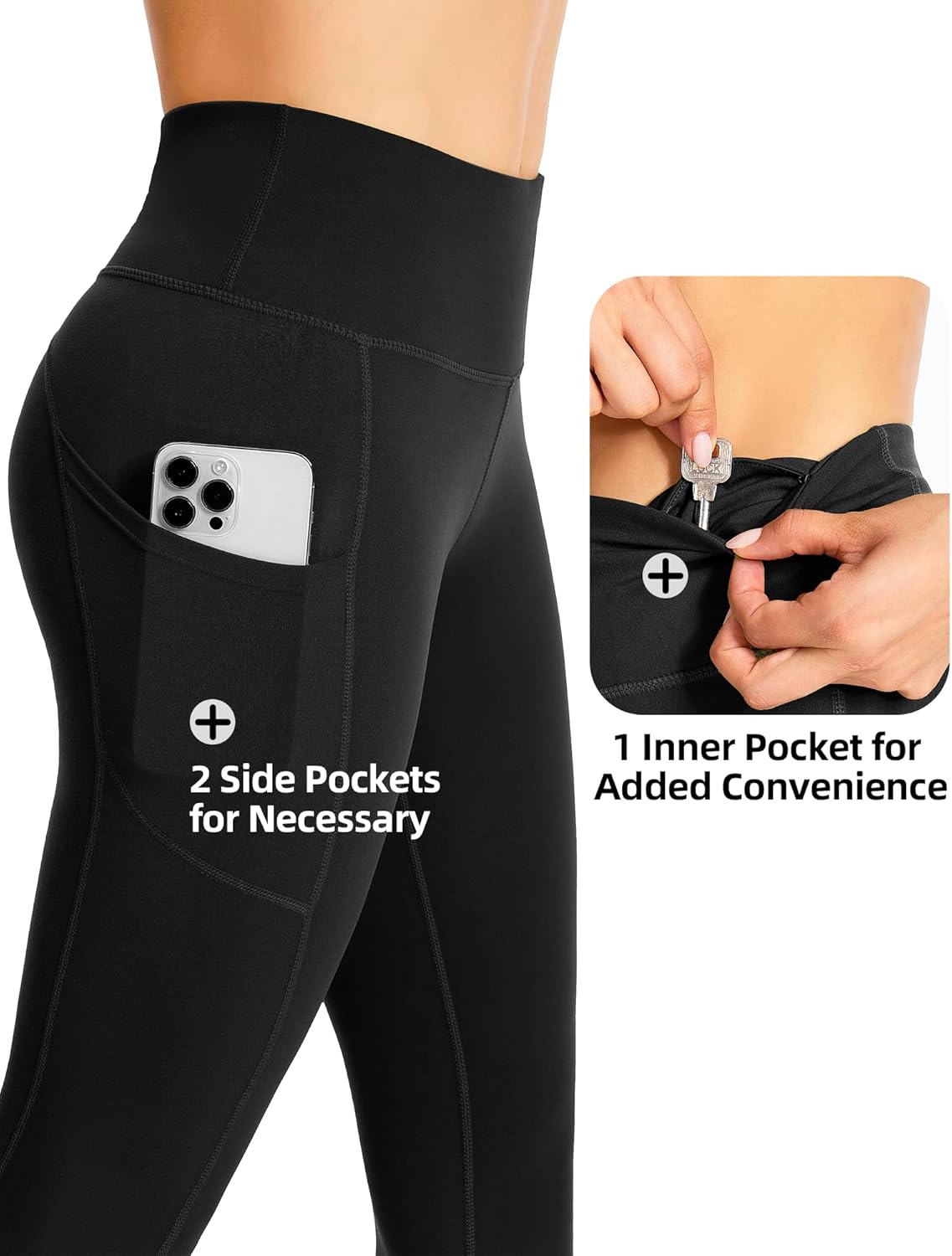 Yoga Pants for Women, High Waisted Leggings for Women with Tummy Control,  Running, Gym or Lounging.