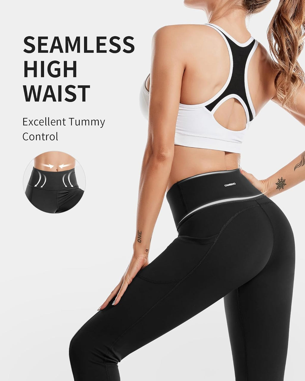 Yoga Pants for Women, Gym Leggings Workout Leggings with Pockets, High Waisted Women Sports Running Tights.
