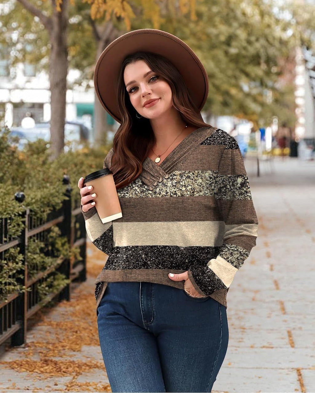 Ladies Jumpers Long Sleeve Tops Women Lightweight V Neck Ladies Tunic.