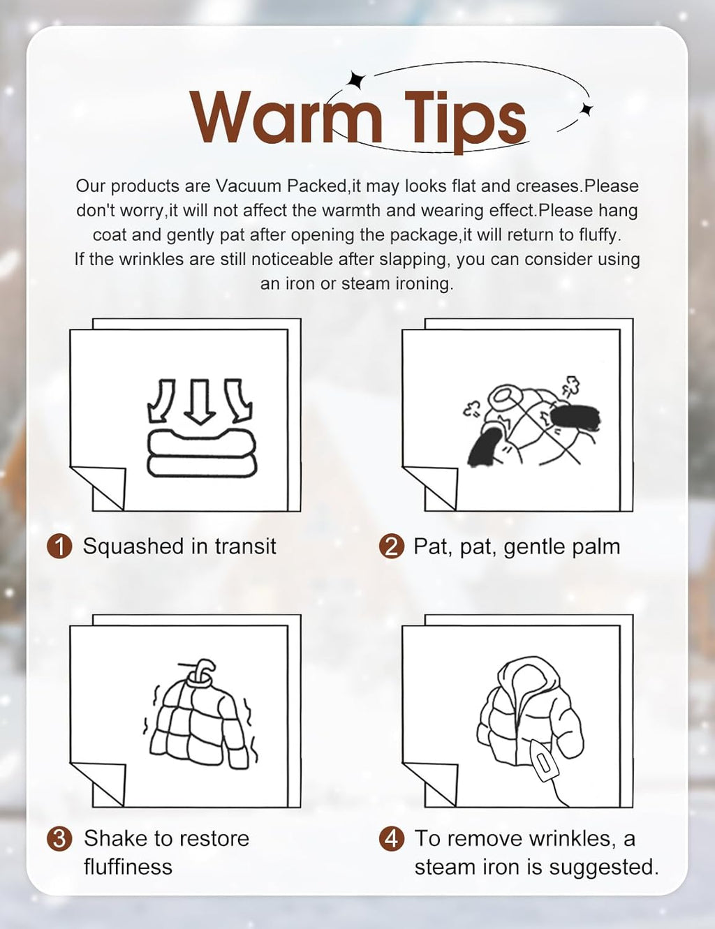 A women’s winter jacket that’s lightweight, quilted and padded, perfect for everyday cold-weather wear. 