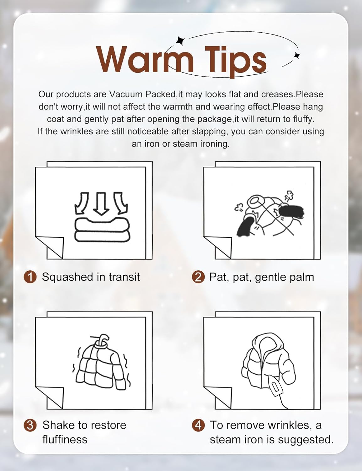 A women’s winter jacket that’s lightweight, quilted and padded, perfect for everyday cold-weather wear. 