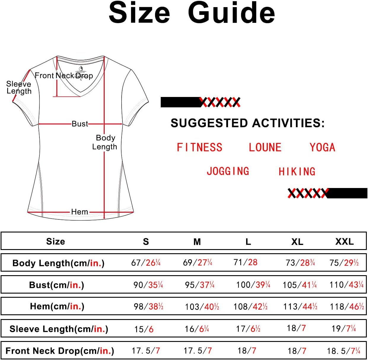 Women'S Workout Running T-Shirt Yoga Fitness V-Neck Short-Sleeve Tops Sports Shirt, 3 Pack