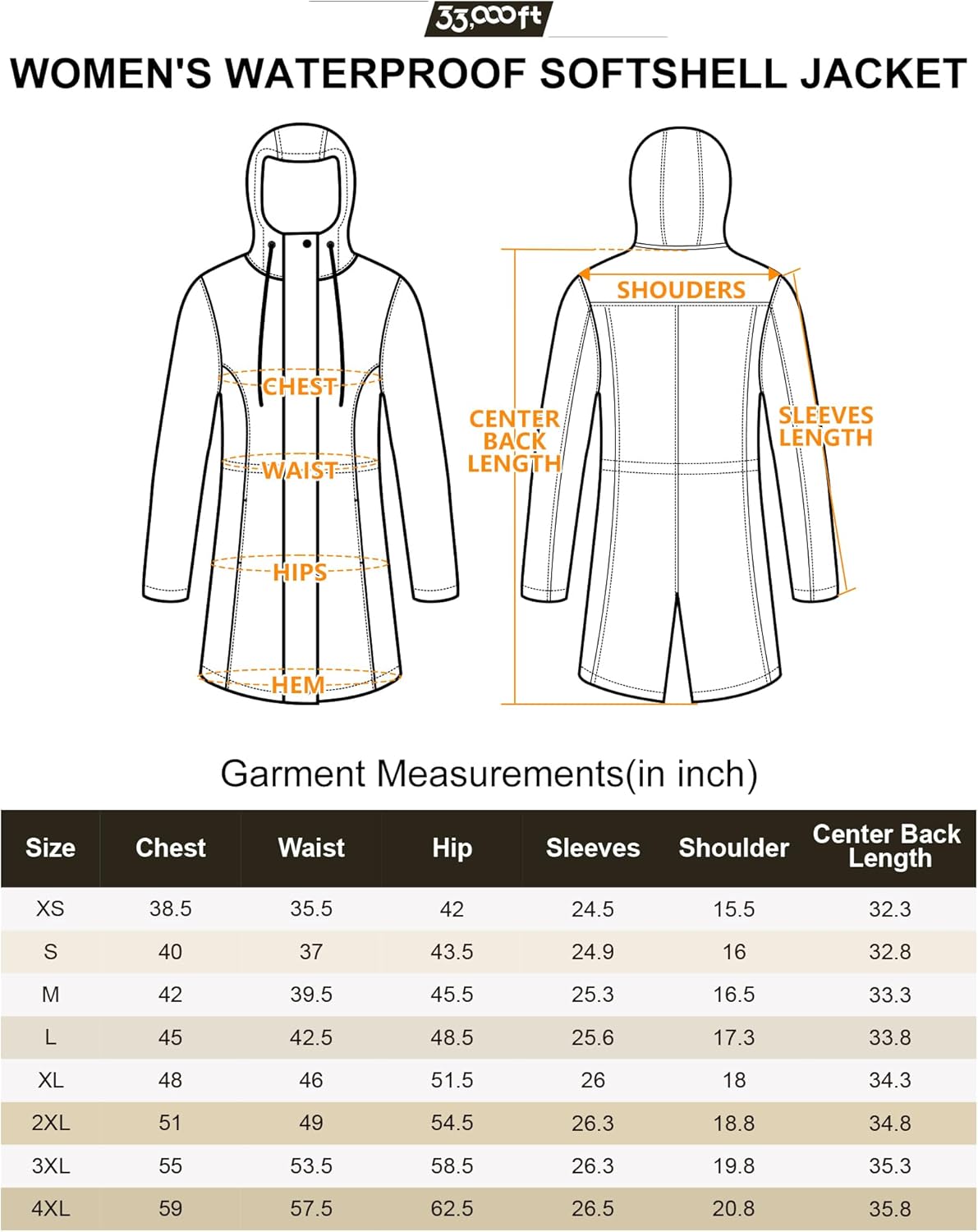 Women's Waterproof Softshell Jacket with Hood - Fleece-Lined Windbreaker for Outdoor Activities, Cycling, and Hiking