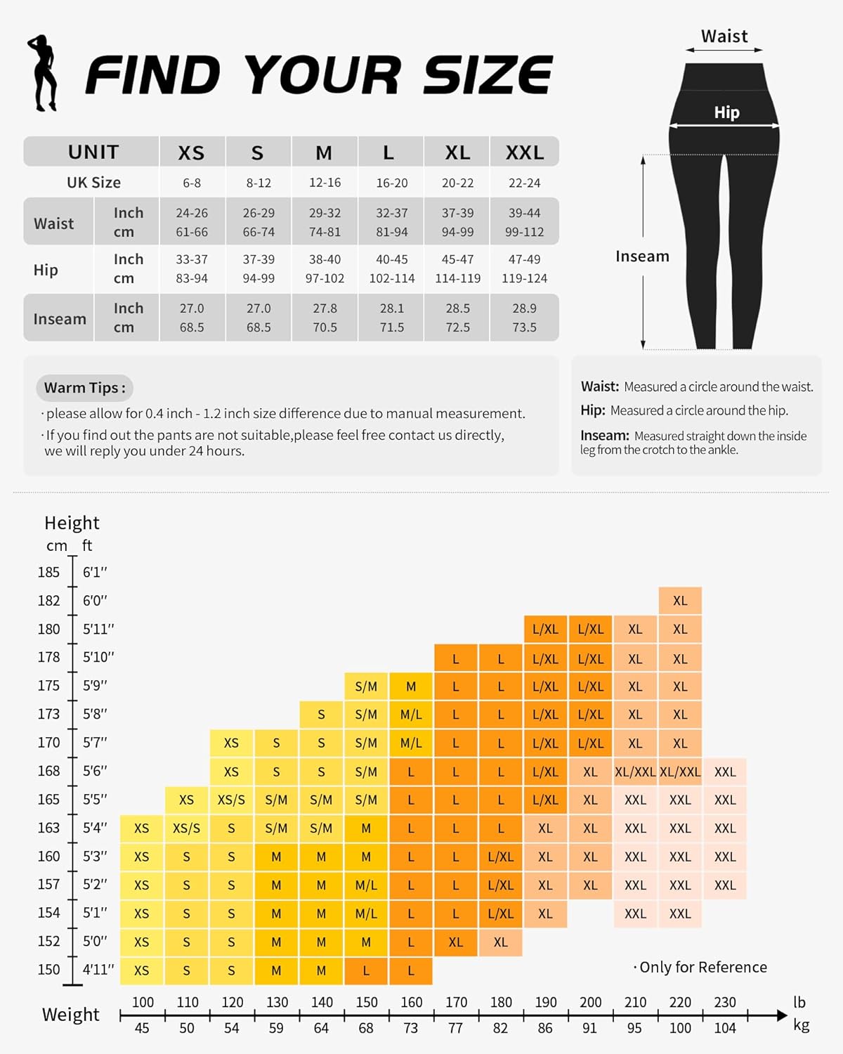 Yoga Pants for Women, Gym Leggings Workout Leggings with Pockets, High Waisted Women Sports Running Tights.