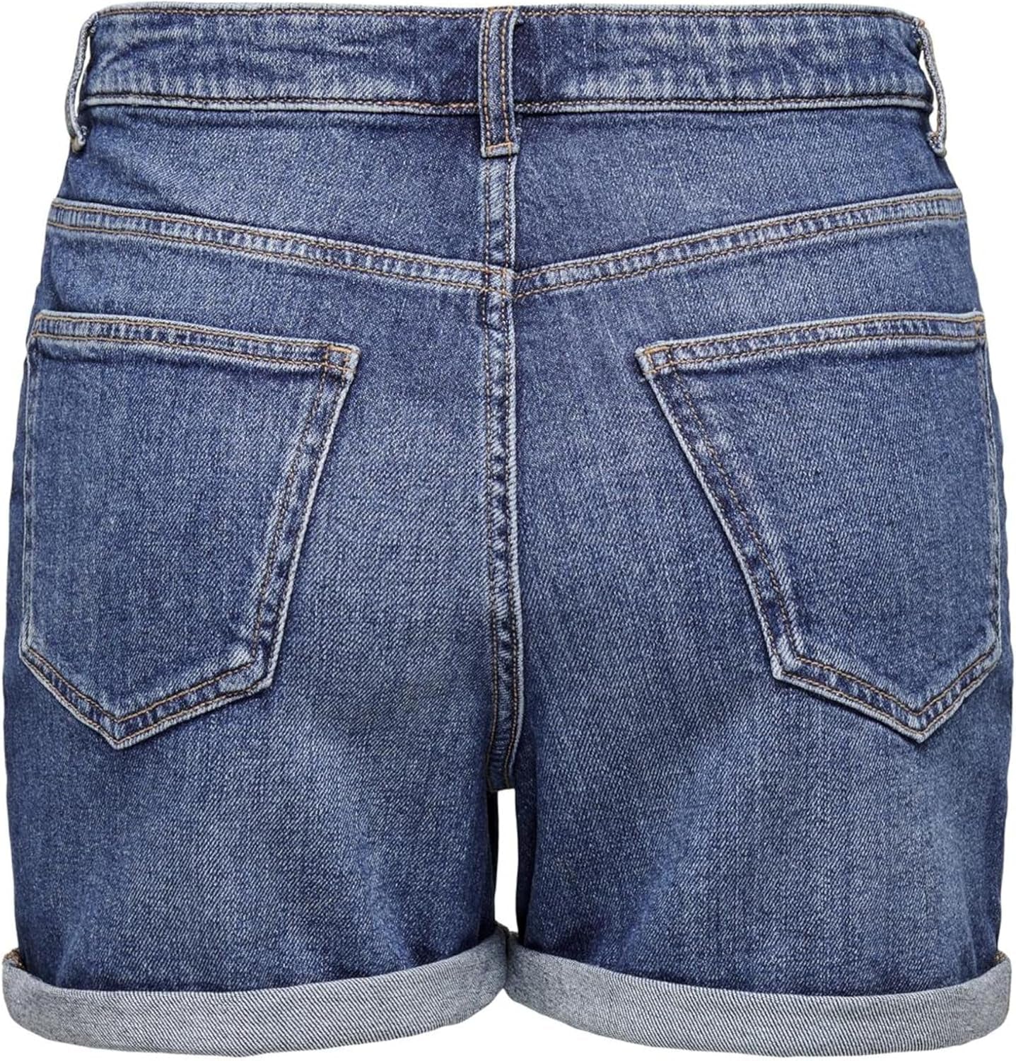 Women'S High-Waisted Shorts 5-Pocket Style Button Fly Zipper Closure Short Bermudas