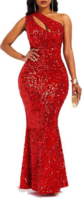 Sequins Fashion Sleeveless Oblique Collar Mermaid Women'S  Bodycon Dress ,Party Dress.