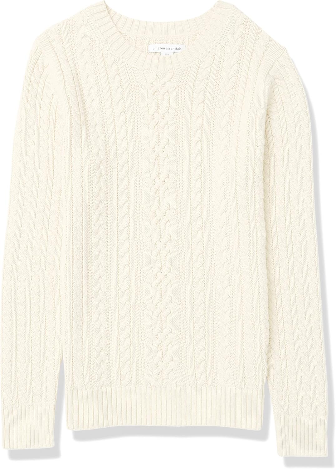 Women'S Fisherman Cable Knit Long-Sleeve Crewneck Jumper .