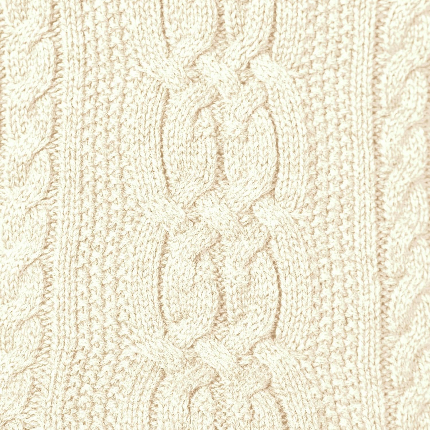 Women'S Fisherman Cable Knit Long-Sleeve Crewneck Jumper .